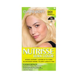 Garnier Nutrisse Cream, Permanent Hair Colour, Bleach Cream, 100% Grey Coverage, Nourished Hair Enriched With Avocado Oil, 1 Application