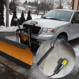 4 Pin Straight Blade Snow Plows Handheld Controller Cable Cord Compatible with Western Fisher Fleet Flex 9 Button Square, 9 Button 4-Pin Square