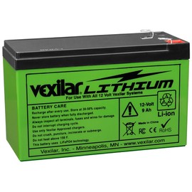 Vexilar V-100L 12 Volt / 9 amp Hour Lithium Battery