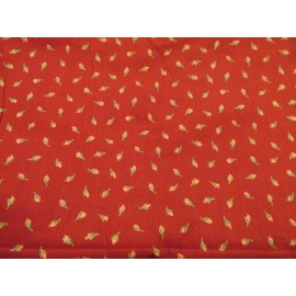 Quilters Only Signature Calicos Spring Industries #9418 Red Pink Rosebuds