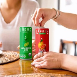 Langers Organic Flavored Sparkling Water, Blood Orange, 12 Ounce (Pack of 8)