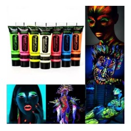 Sr Oferton Pintura Corporal Paintglow Body Paint Fluorescente 12 Piezas