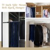 Blulu 2 Pcs 13.8'' Sliding Tie Rack Hangers for Closet,