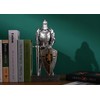 HDMbigmi King's Guard Knight with Shield Desktop Accessories Statue Medieval