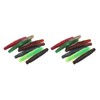 16pcs Soft Lure TPR Bite Resistant Hidden Hook Tip Built