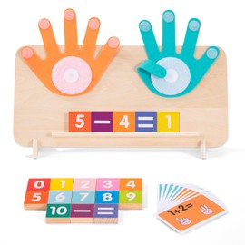 Montessori Toy for Children Wooden Maths Toy Counting Learning for Children Educational Math Toy for Ages 3 4 5 6 7 8 Years School Boys Girls Gift