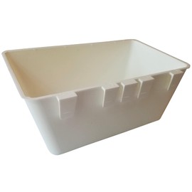 Cage Cups 1/2 Gallon / 64 fl oz Hanging Feed & Water Cage Cups for Chicken, Gamefowl, Poultry, Quail, Pheasant (12, White)