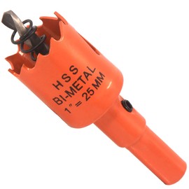 Koopi 1-Inch / 25mm BI-METAL Hole Saw with Arbor and Replacement Pilot Drill Bit, Hole Cutter for Easily Drilling Wood, Plastic, Thin Metal