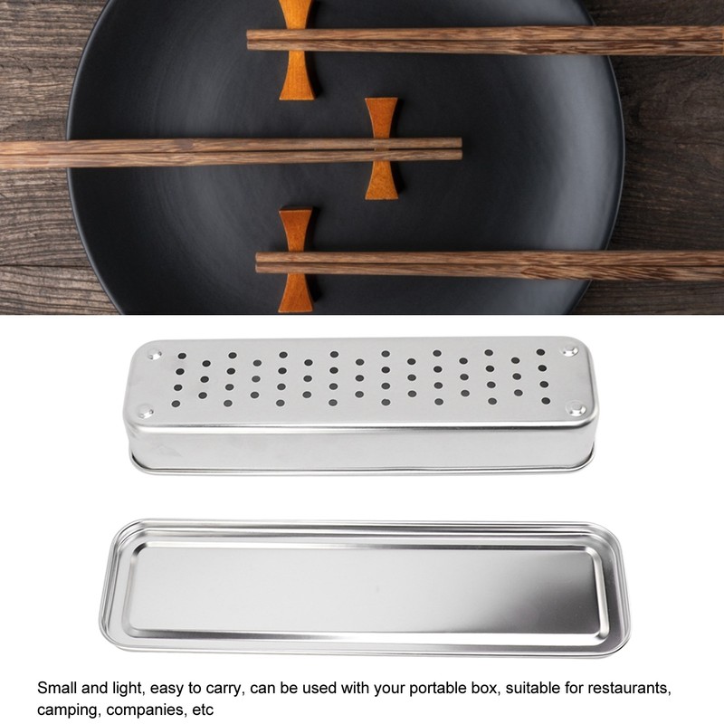Stainless Steel Cutlery Tray Holder Kitchen Chopstick Spoon Fork Storage
