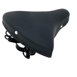 Montegrappa Suspension Bike Saddle Ideal for Graziella Bikes, Historic Bikes, Holland and Vintage Bikes, Men and Women, Black