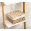 Rattanzenith Wicker Basket with Lid Paper Rope Storage Baskets for