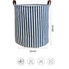 RoyBoder Laundry Hamper Thickened Cotton Waterproof Laundry Basket Leather Handle