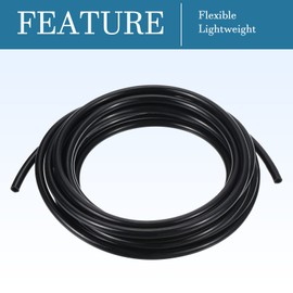 QUARKZMAN 4 mm ID 6 mm OD 4M Length PU Hose Pipe Flexible Hoses for Transfer of Air and Liquid, [Black]