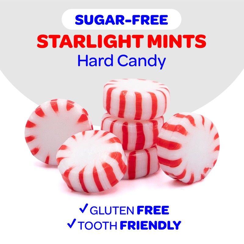 Sugar Free Starlight Mints - 1 Pound Pack (About 90