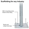 Yeipowr 18" Adjustable Scaffold Leveling Jack Feet - 1.2" OD