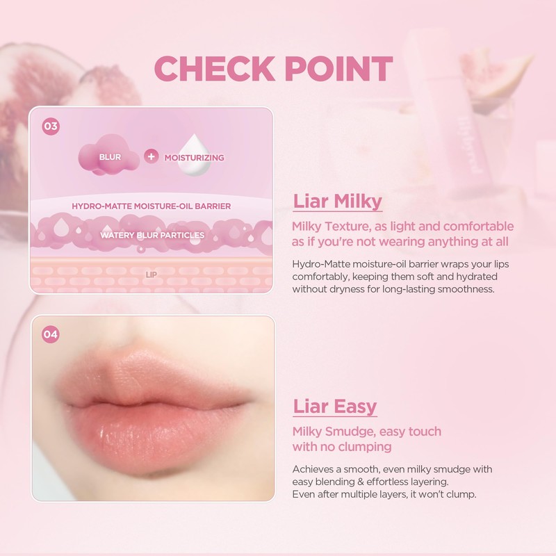 Lilybyred #11 Cherry Apple Parfait Sweet Lier, Milky Tint, 8