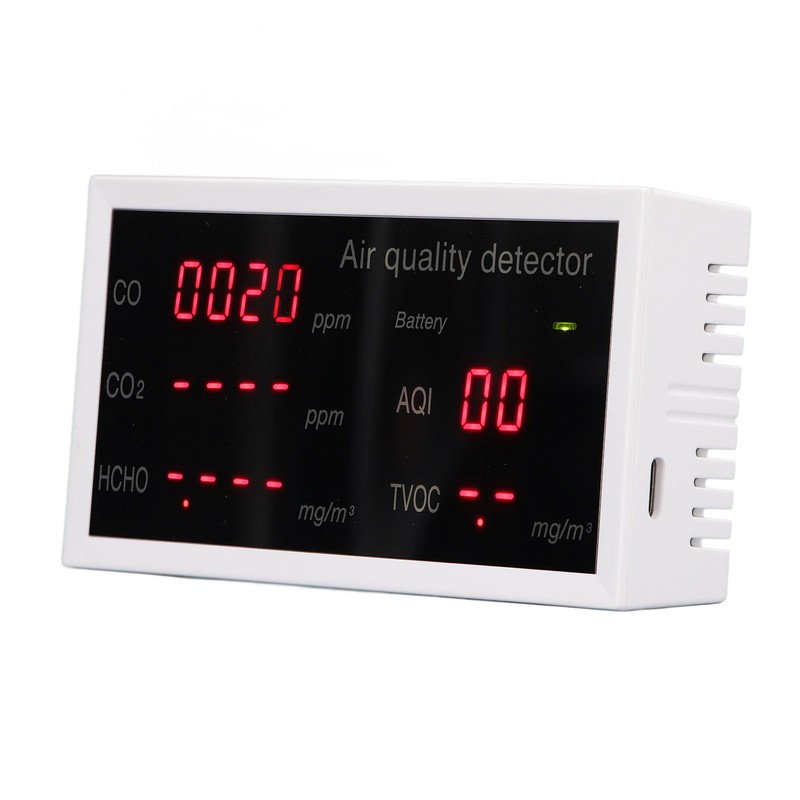 Indoor Air Quality Meter 5 In 1 PM2.5 HCHO Carbon
