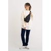 Donally Women's Canvas Body Bag, Shoulder Bag, Zipper, gray