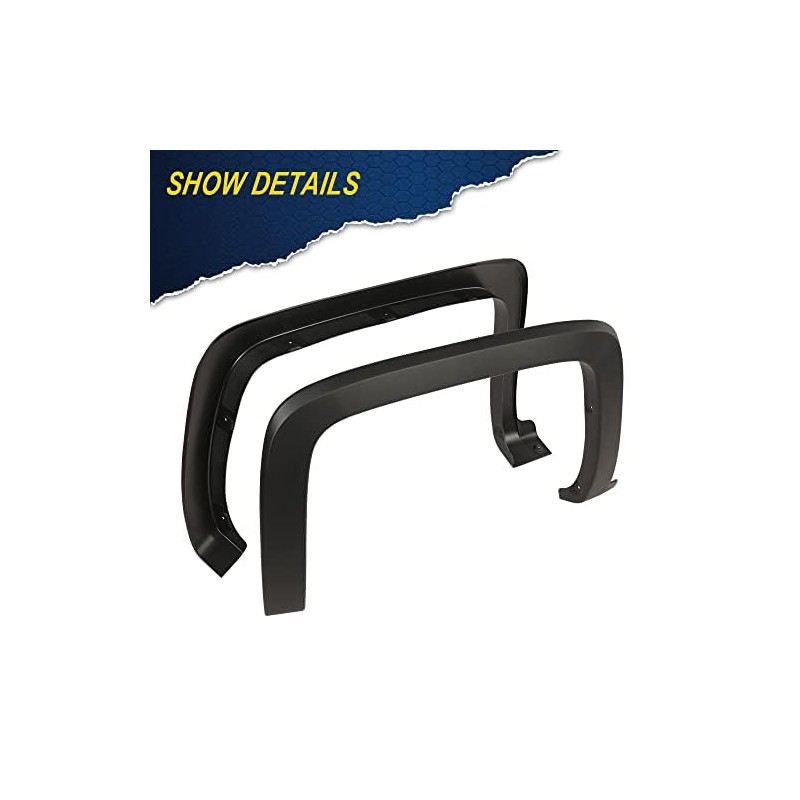 G-PLUS Fender Flares 4pcs Compatible with Chevy Silverado GMC Sierra