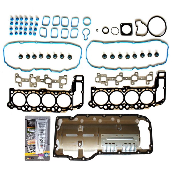 Engine Head Gasket Oil Pan Gasket Set Compatible with 1999-2003