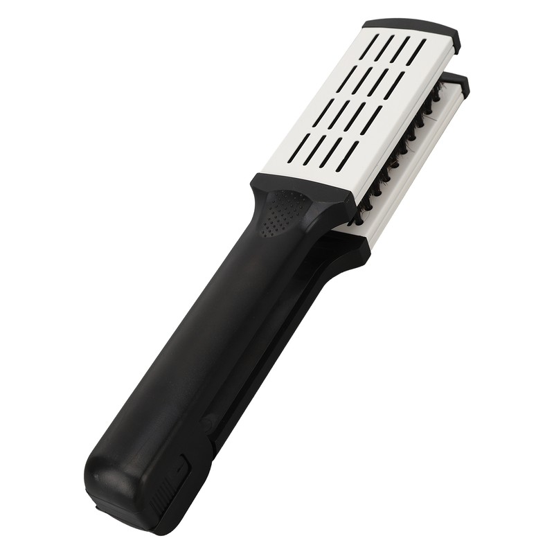 Hair Straightening Double Brush Comb Soft Bristles Prevent Static Heat