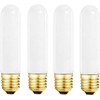 SCOMX 25 Watt T10 Frost Tubular Incandescent Light Bulb, Showcase