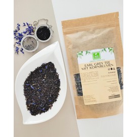 Earl Grey Tea with Cornflowers 100 g of the Green Essence - Black Tea with a Touch of Bergamot - Ceylon Tea Loose of High Quality (100 g)