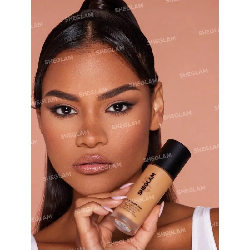 SHEGLAM Base D Maquillaje Liquida Alta Cobertura Efecto Mate Tono