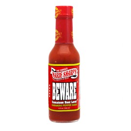 Marie Sharp’s BEWARE Comatose Heat Level Habanero Pepper Sauce, 10 oz | Extreme Heat Hot Sauce from Belize | All-Natural, No Preservatives | For Serious Chiliheads Only (Pack of 2)