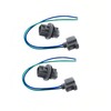 Lskioer 2 Set Turn Signal Socket and Connector Pigtail Lead,