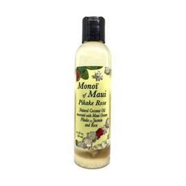 Monoi of Maui Pikake Rose Aceite de coco natural para piel, cabello, bronceado y masaje