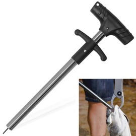 OROOTL Fish Hook Remover Tool Extractor, Safely Easy T Shaped Squeeze-Out Fishing Hook Separator Tool Portable Anodized Aluminum Fishhook Removal Puller Saltwater Freshwater