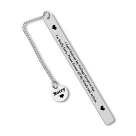 Apology Gift Bookmark I'm Sorry Gifts for Her Him Sorry Gifts for Family Coworker Best Friends Sister Funny Apology Gift for Girlfriend Wife Mom Funny Gift for Apologizing Christmas Birthday Gift