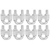 8pcs 3/8 Inch M10 Stainless Steel Wire Rope Cable Clip