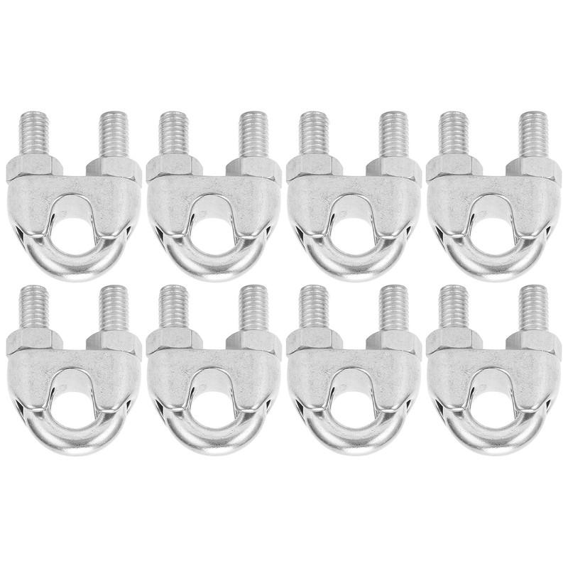 8pcs 3/8 Inch M10 Stainless Steel Wire Rope Cable Clip