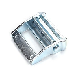 MroMax Zinc Alloy Cam Buckle Lock Silver Tone for 50mm Tie Down Strap Silver Tone 4Pcs