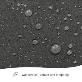 WOLTU Shower Curtain 180 x 200 cm Bath Curtain Anti-Mould Antibacterial Waterproof Polyester Fabric Washable Bath Curtain Dark Grey with 12 Shower Curtain Rings for Bath and Shower