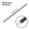 Black Plastic Stick High Density Polyethylene HDPE Plastic Welding Rod,