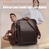 Leathario Crossbody Bag For Men Vegan Leather Shoulder Messenger Purse