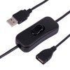 USB Cable with Switch, Yeebline 3-Pack USB Male to Female