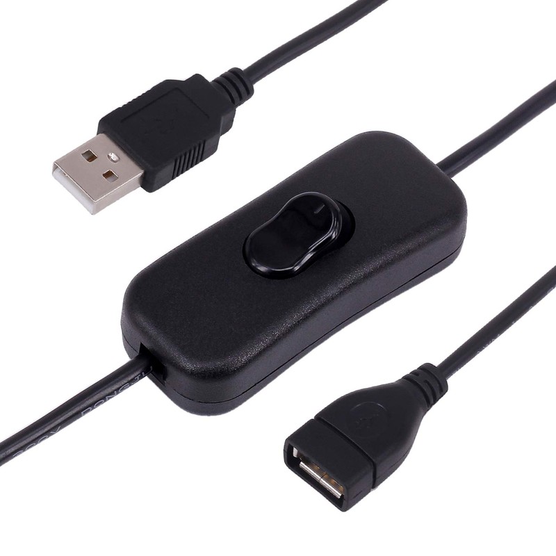 USB Cable with Switch, Yeebline 3-Pack USB Male to Female