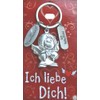 Keyring "I Love You!", red