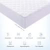 Quilted Waterproof Mattress Protector Single Hypoallergenic and Noiseless Fitted Sheet