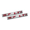 ERPART 5.7 LT1 RED on Silver Highly Polished Real Aluminum