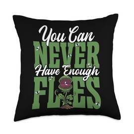 Venus Fly Trap Plants Live Seeds Terrarium Venus Fly Trap Throw Pillow