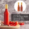 Zonon 200 Pieces PVC Heat Shrink Capsules Hot Sauce Bottles