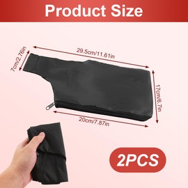 2 PCS Miter Saw Dust Bags, Durable Dust Collection Bags for 255 Aluminum Sawing Machine, Replacement Anti-Dust Cover Dust Collector for Belt Sander Parts Miter Saw Accessories (Black)