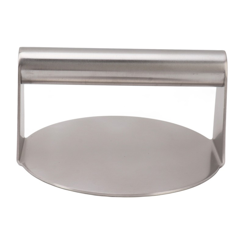Stainless Steel Burger Press Professional Manual Adjustable Prevents Stick Grill