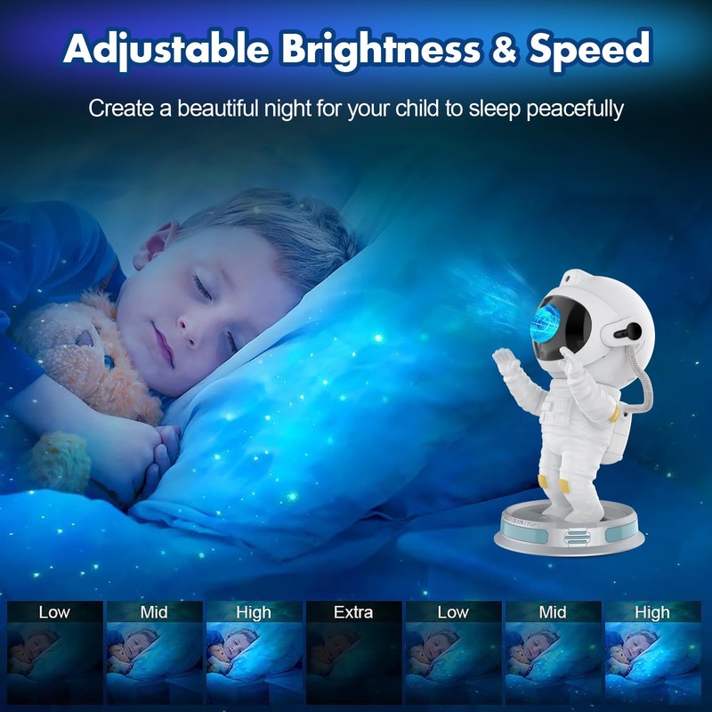 TUXOIUBA Astronaut Galaxy Projector with Nebula, Astronaut Projector Astronaut Light