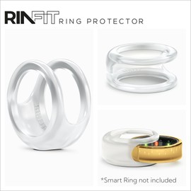 Rinfit Smart Ring Protector - Silicone Ring Enhancer for Active Lifestyle and Gym - StyleFit U.S. Design Patent - Frosted, Size 6